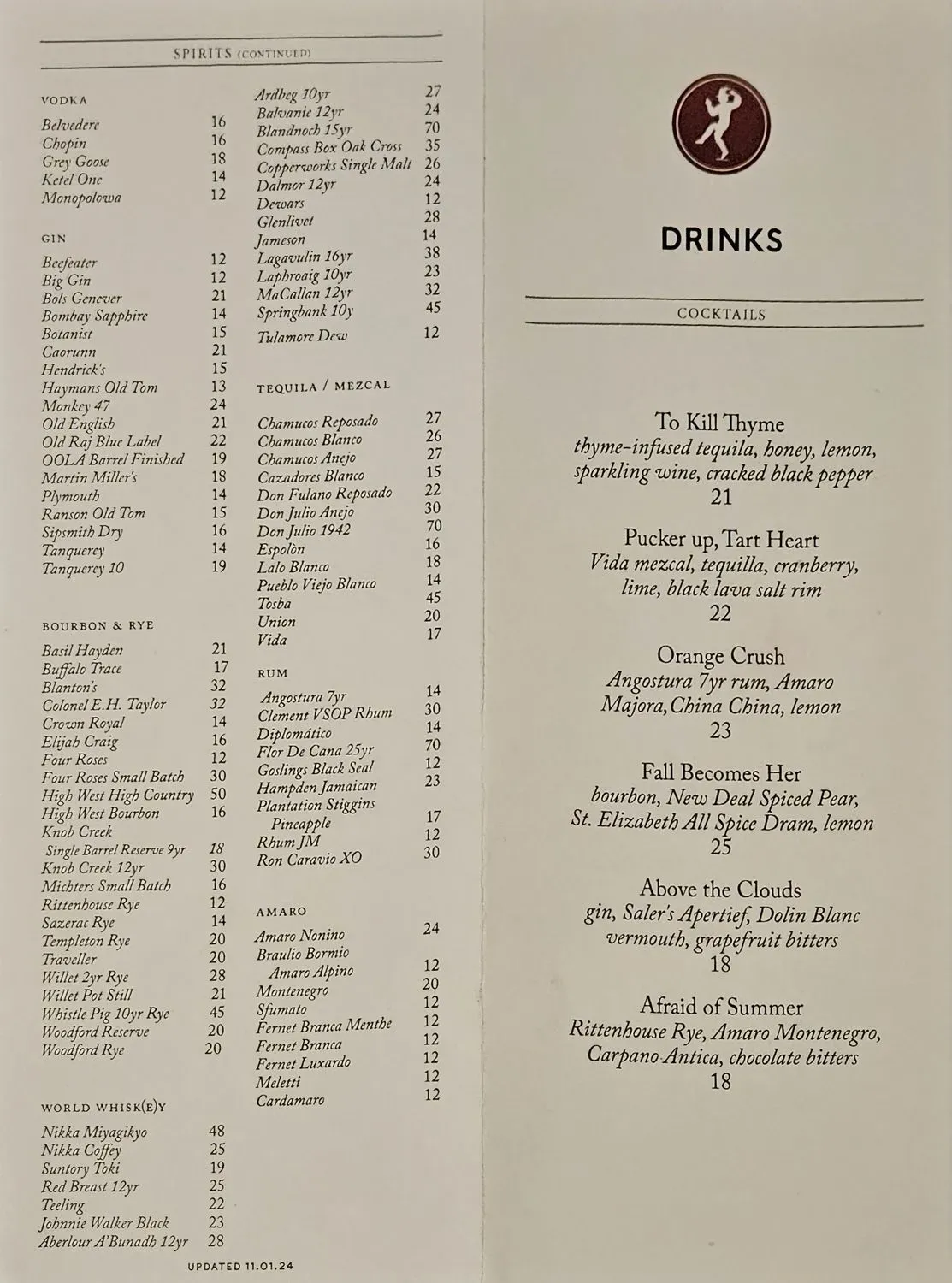 Menu 1