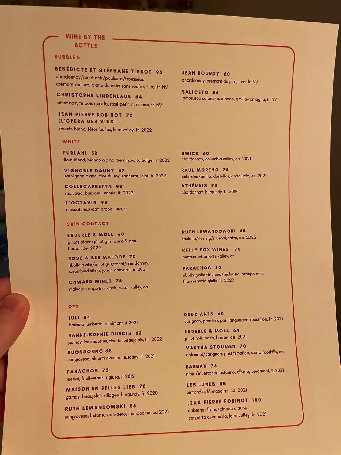 Menu 1