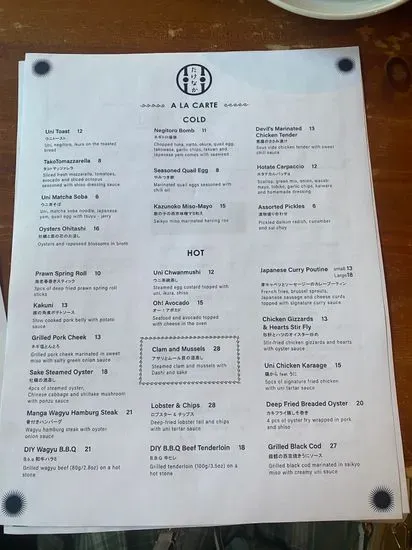 Menu 1