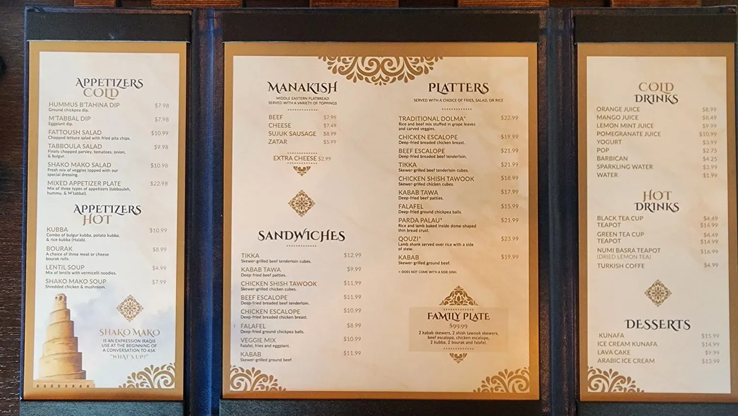 Menu 4