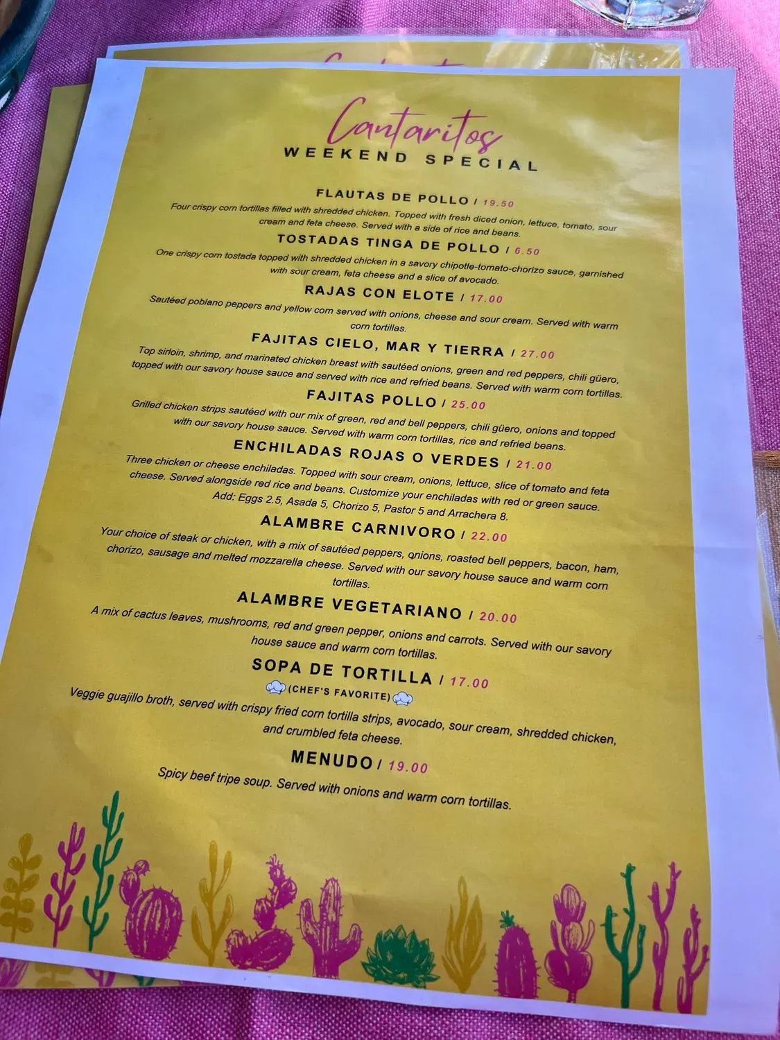 Menu 3