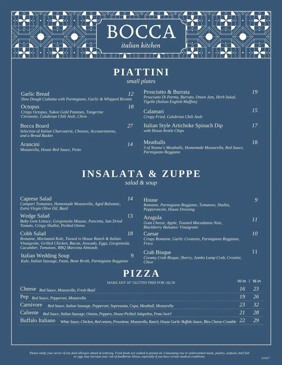 Menu 1