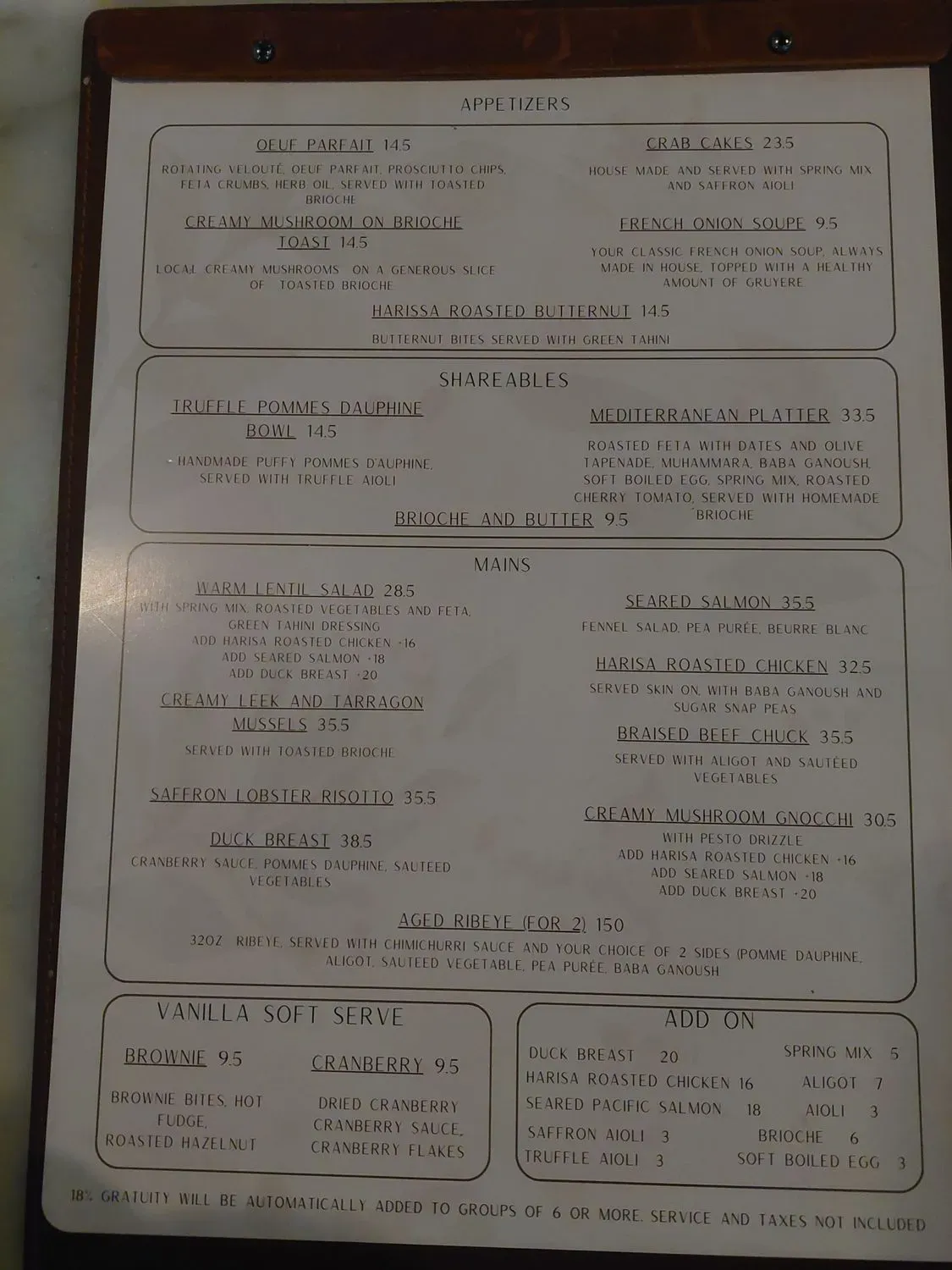 Menu 2