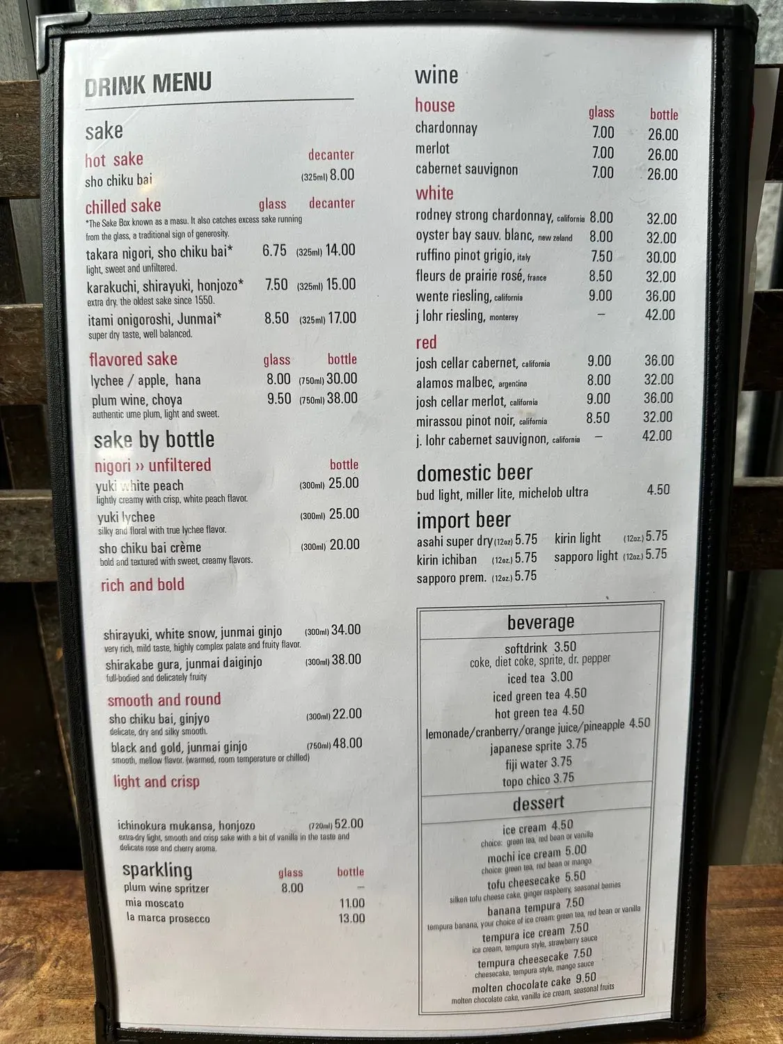 Menu 5