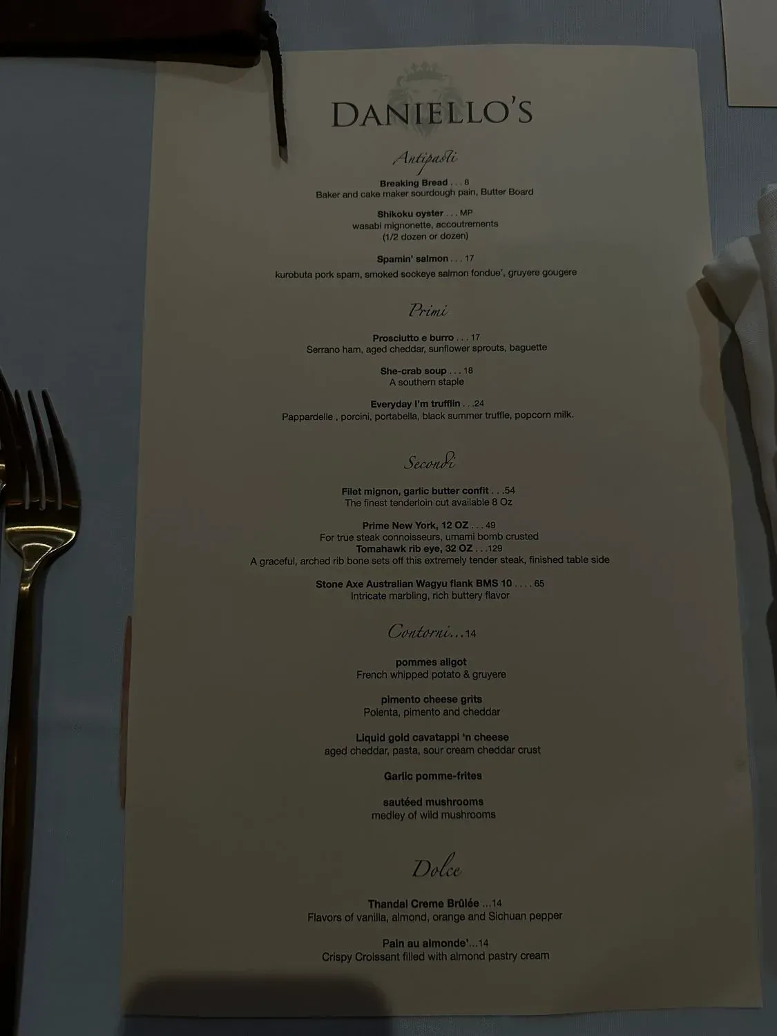 Menu 3