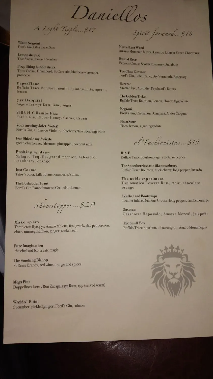 Menu 5