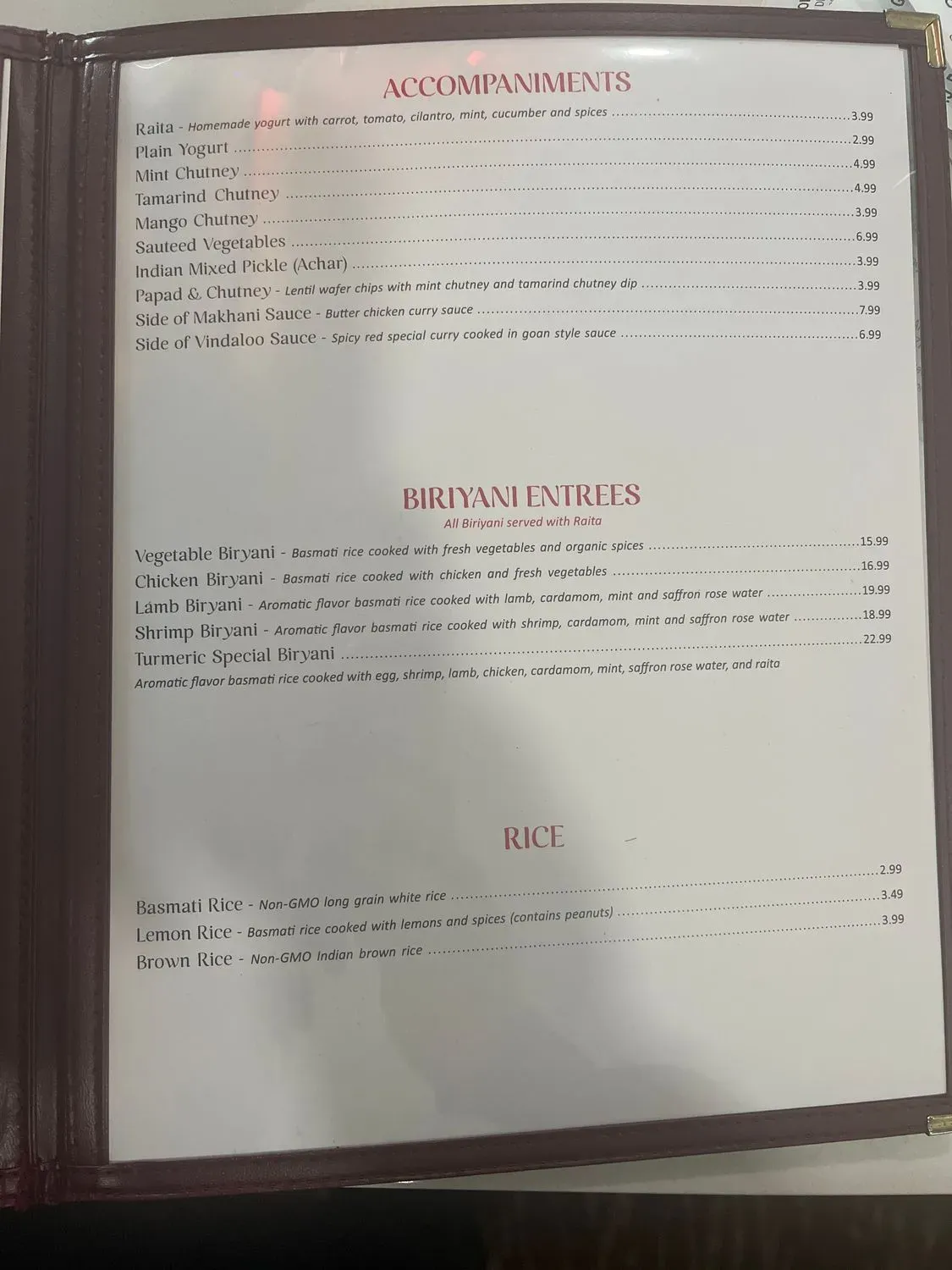 Menu 5