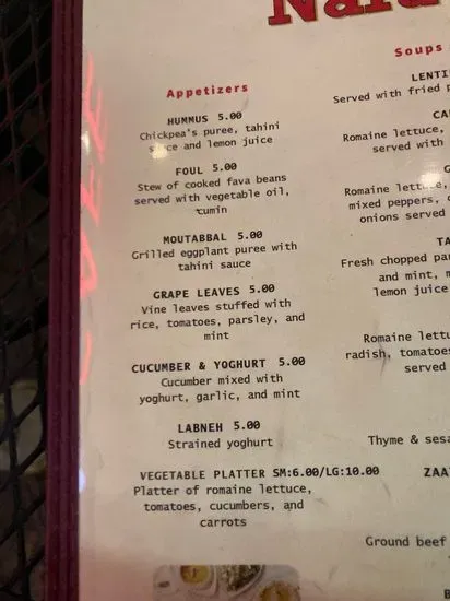 Menu 6