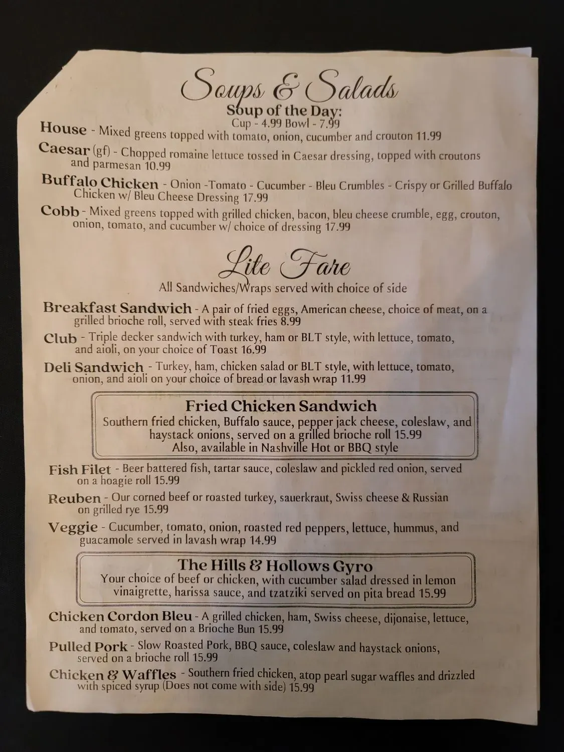 Menu 1