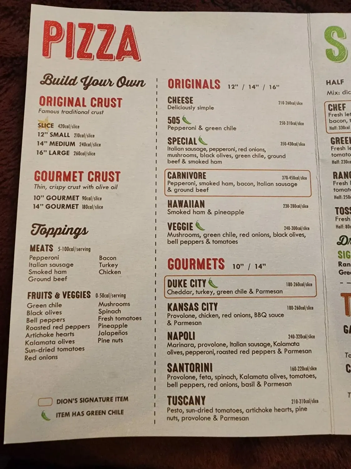 Menu 2