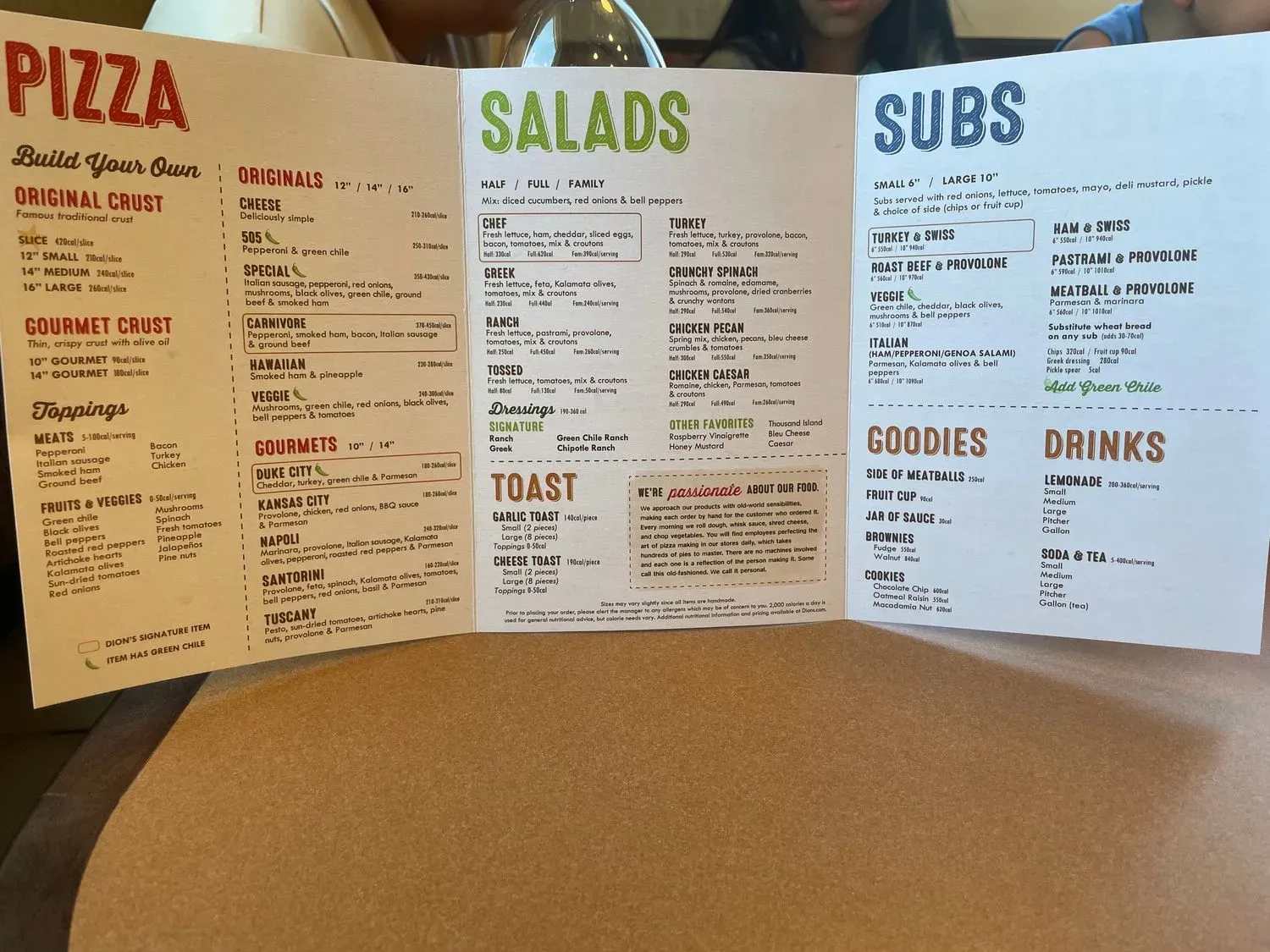 Menu 5