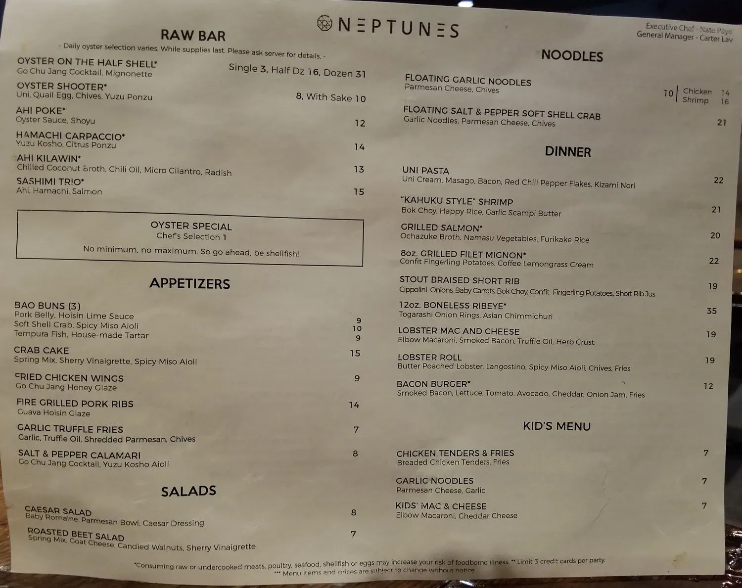 Menu 1