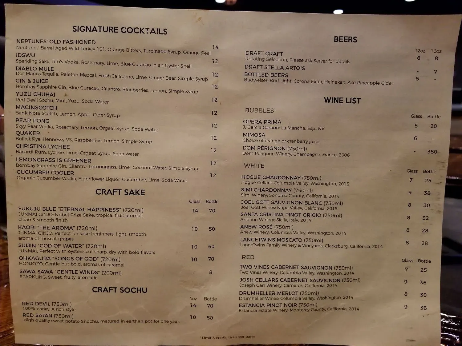 Menu 2