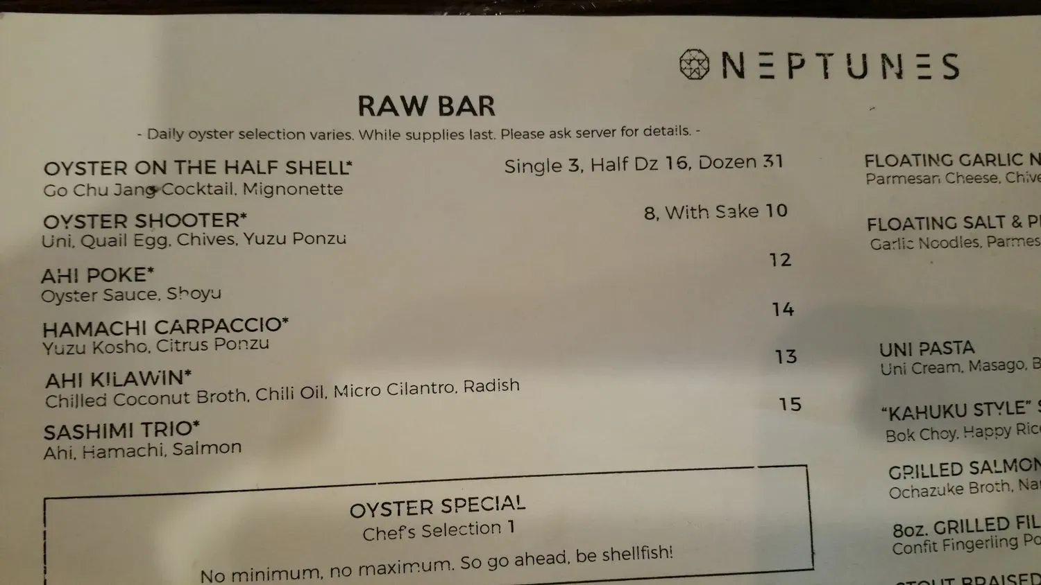 Menu 5