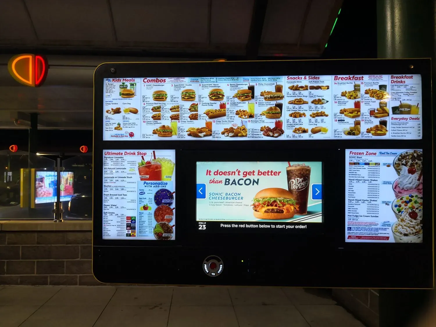 Sonic Drive-In Menu - Updated September 2025