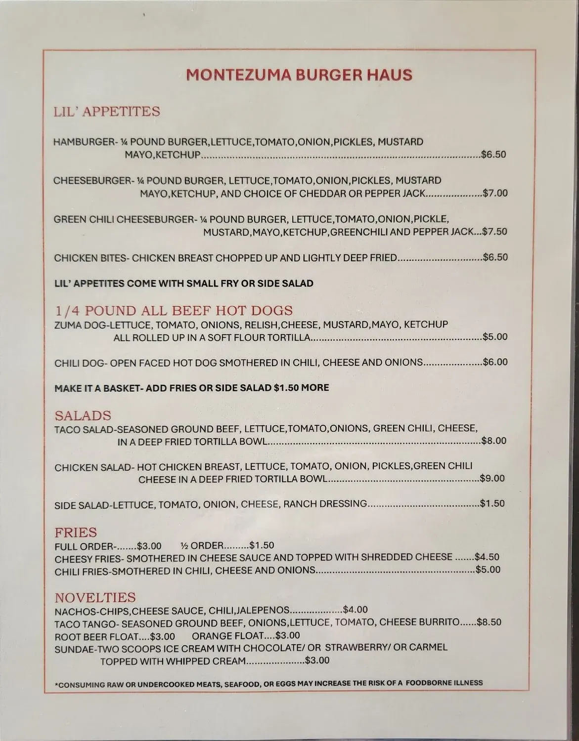 Menu 1