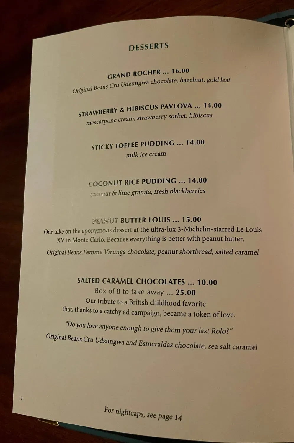 Menu 6