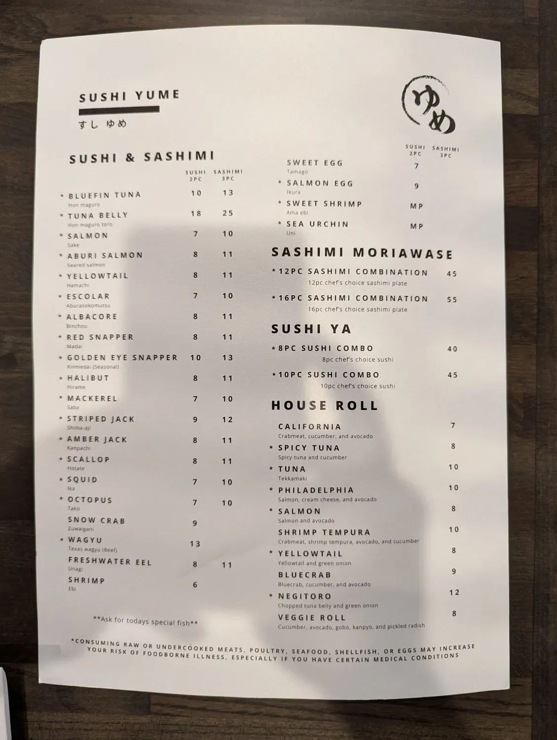 Menu 6