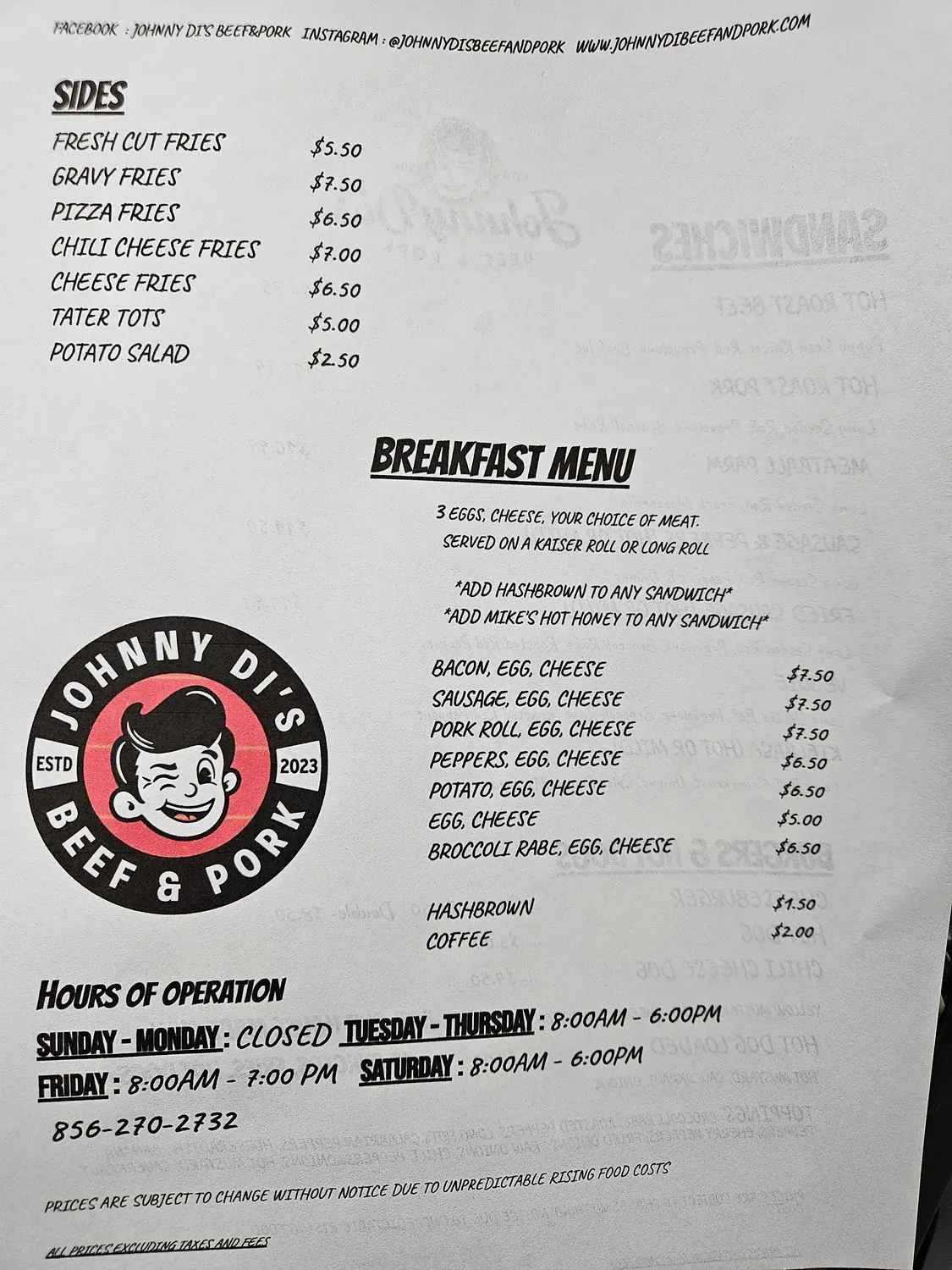 Menu 3