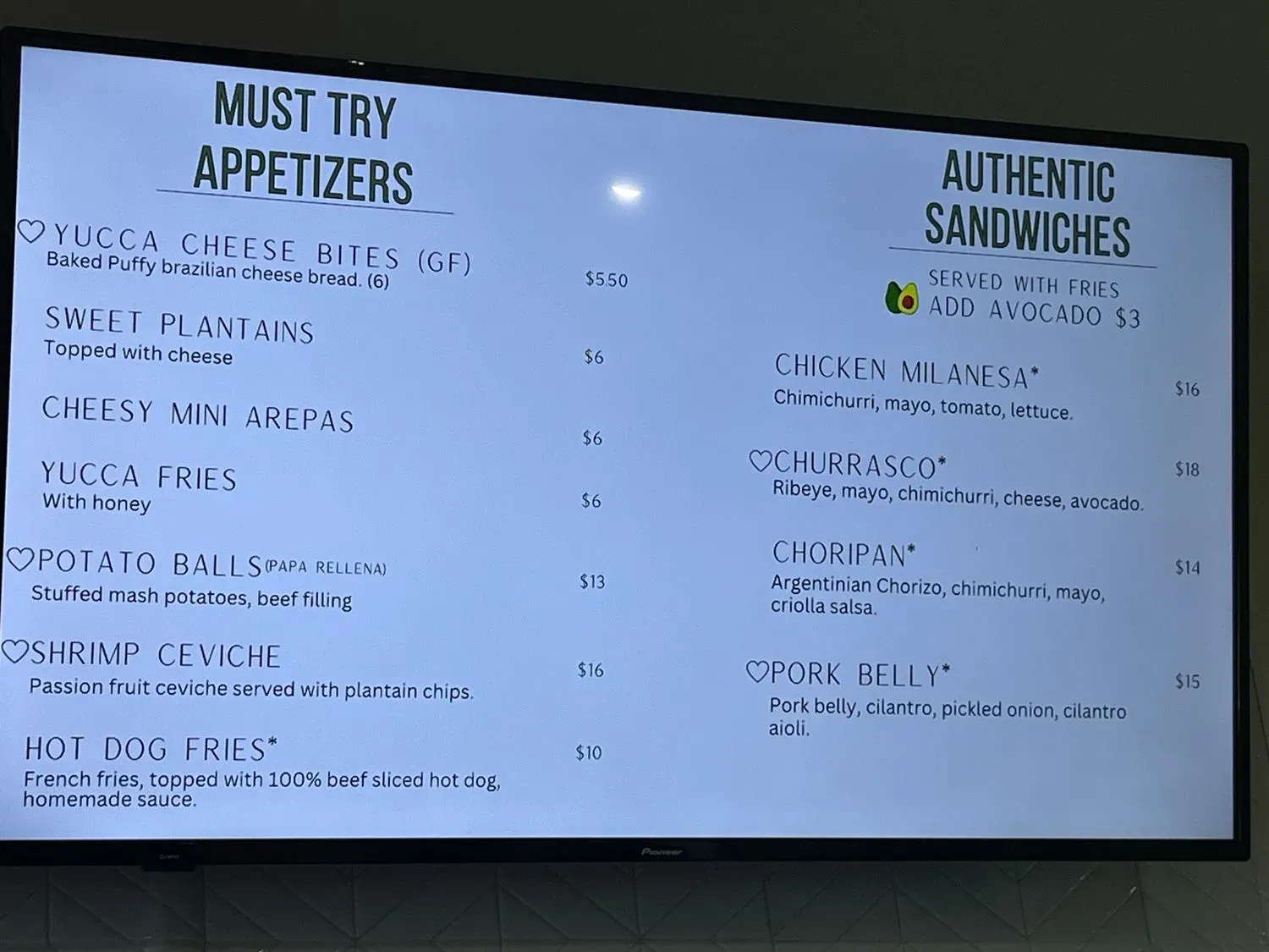 Menu 3