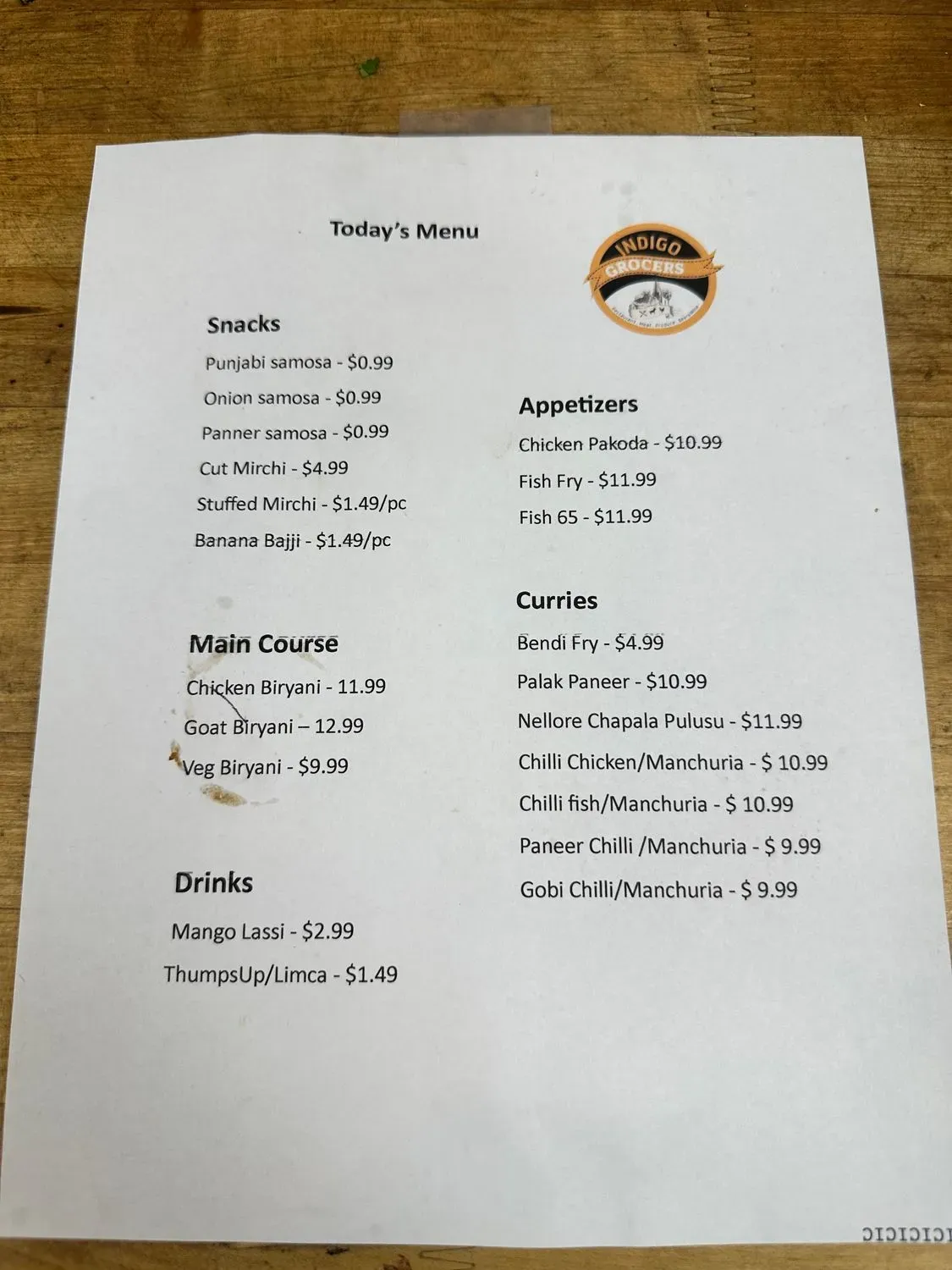 Menu 4