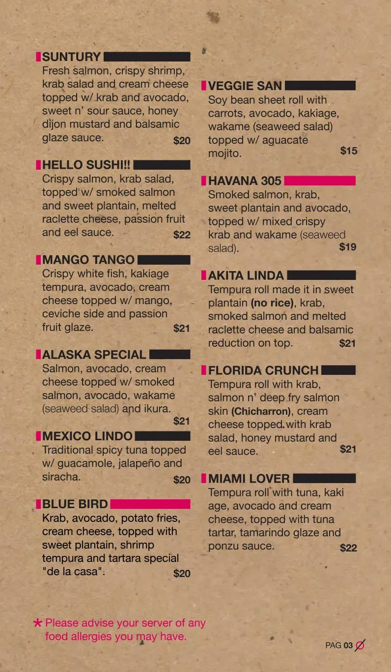 Menu 2