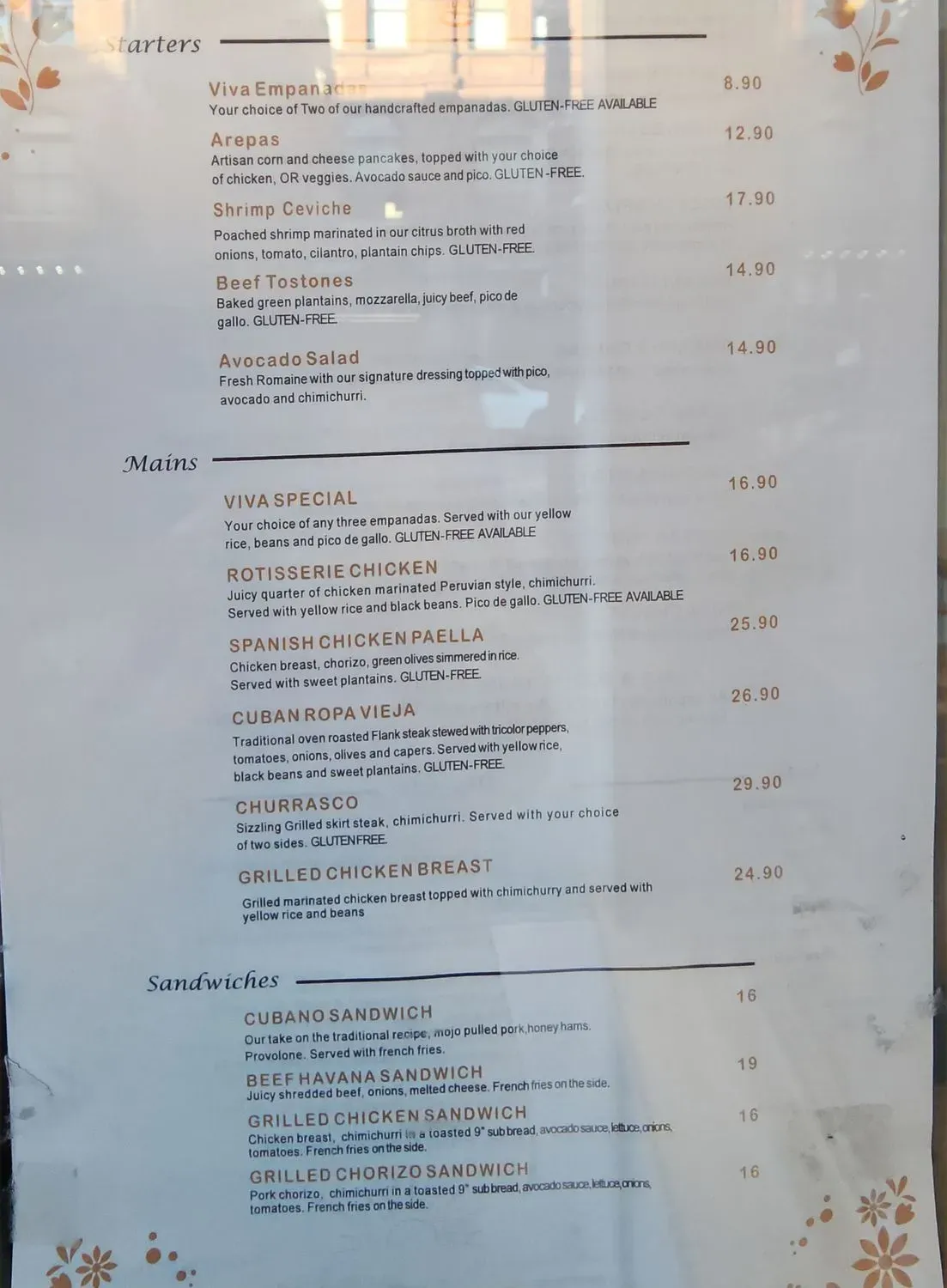 Menu 1