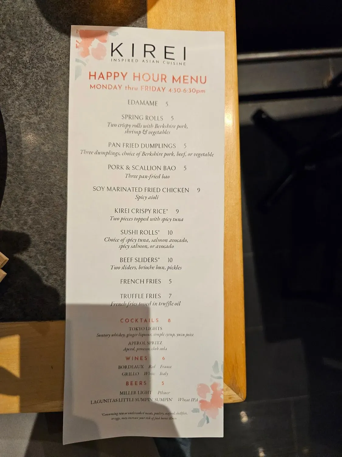 Menu 5