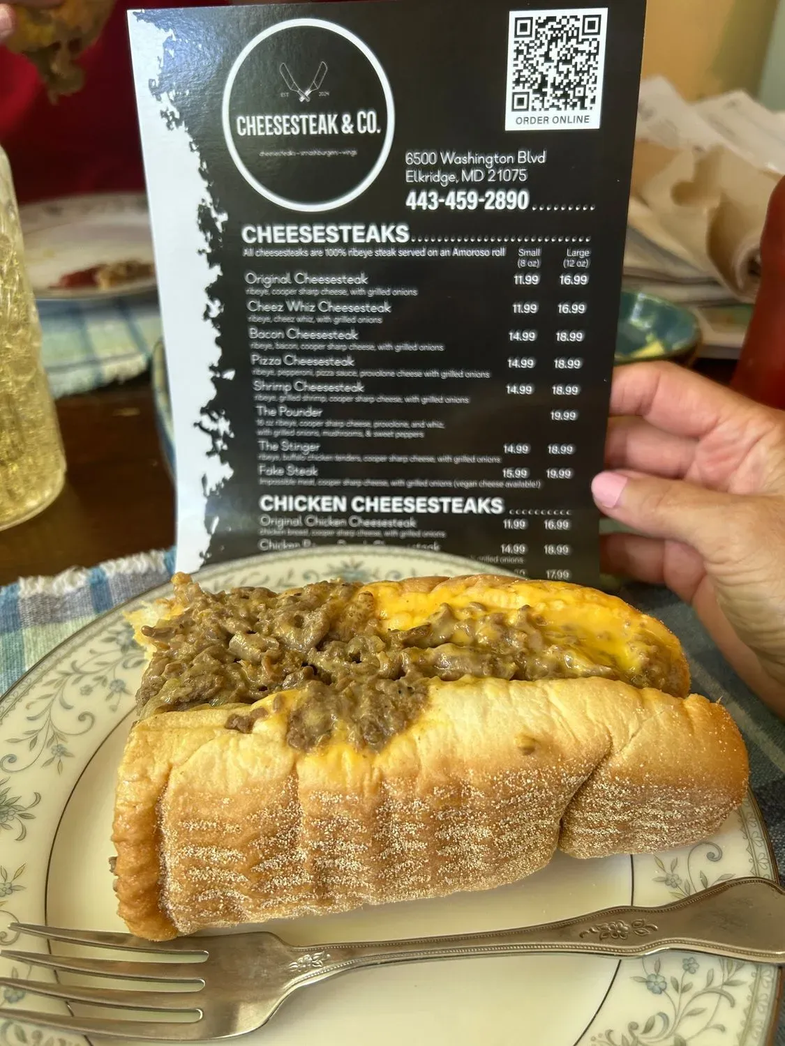 Cheesesteak & Co. Menu Elkridge, MD Checkle