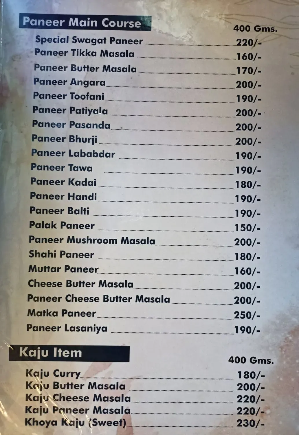 Menu 4