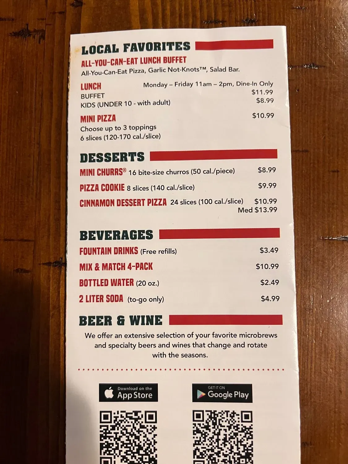 Menu 1