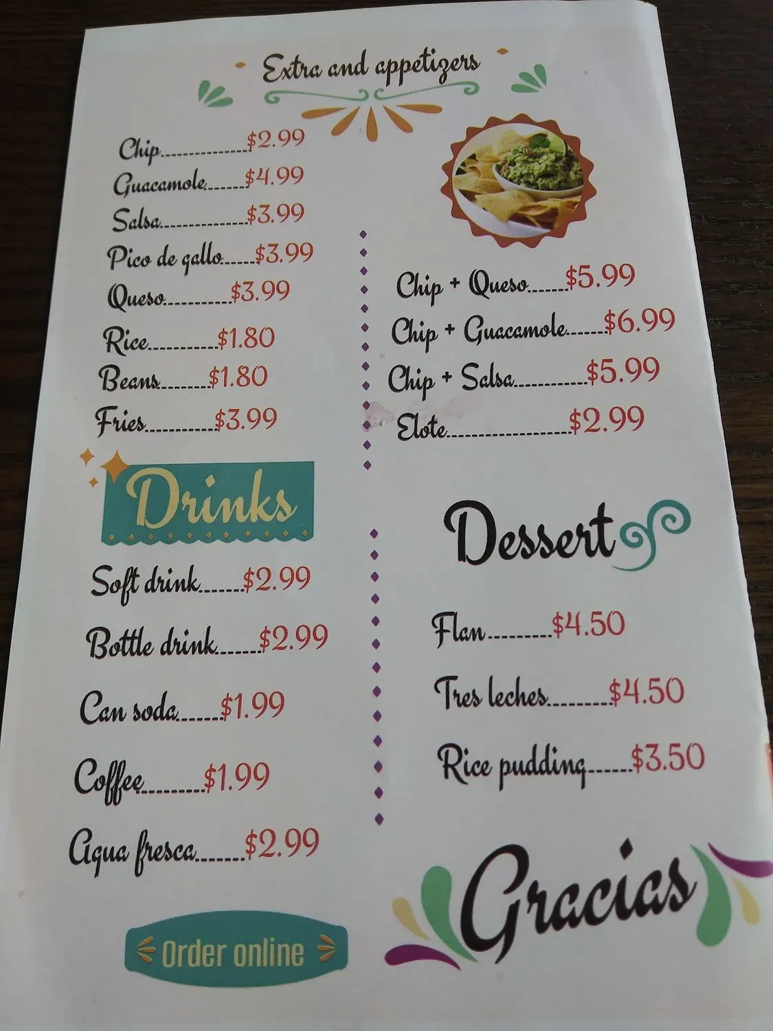 Menu 2