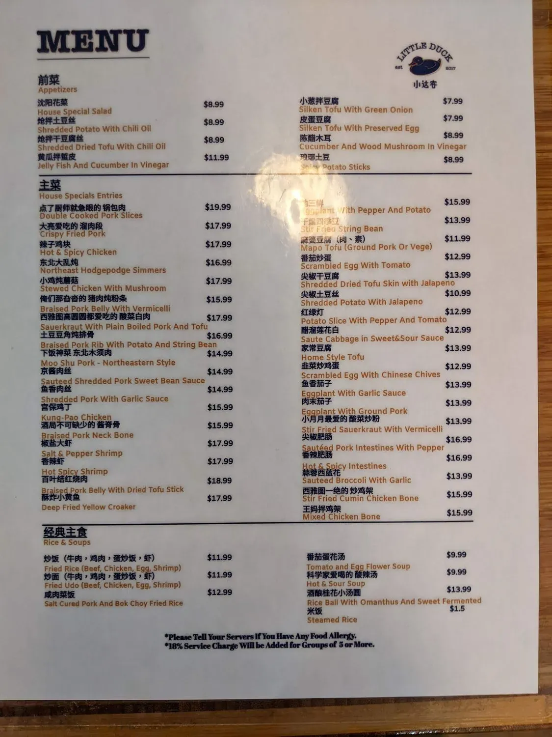 Menu 1