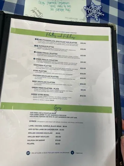 Menu 1