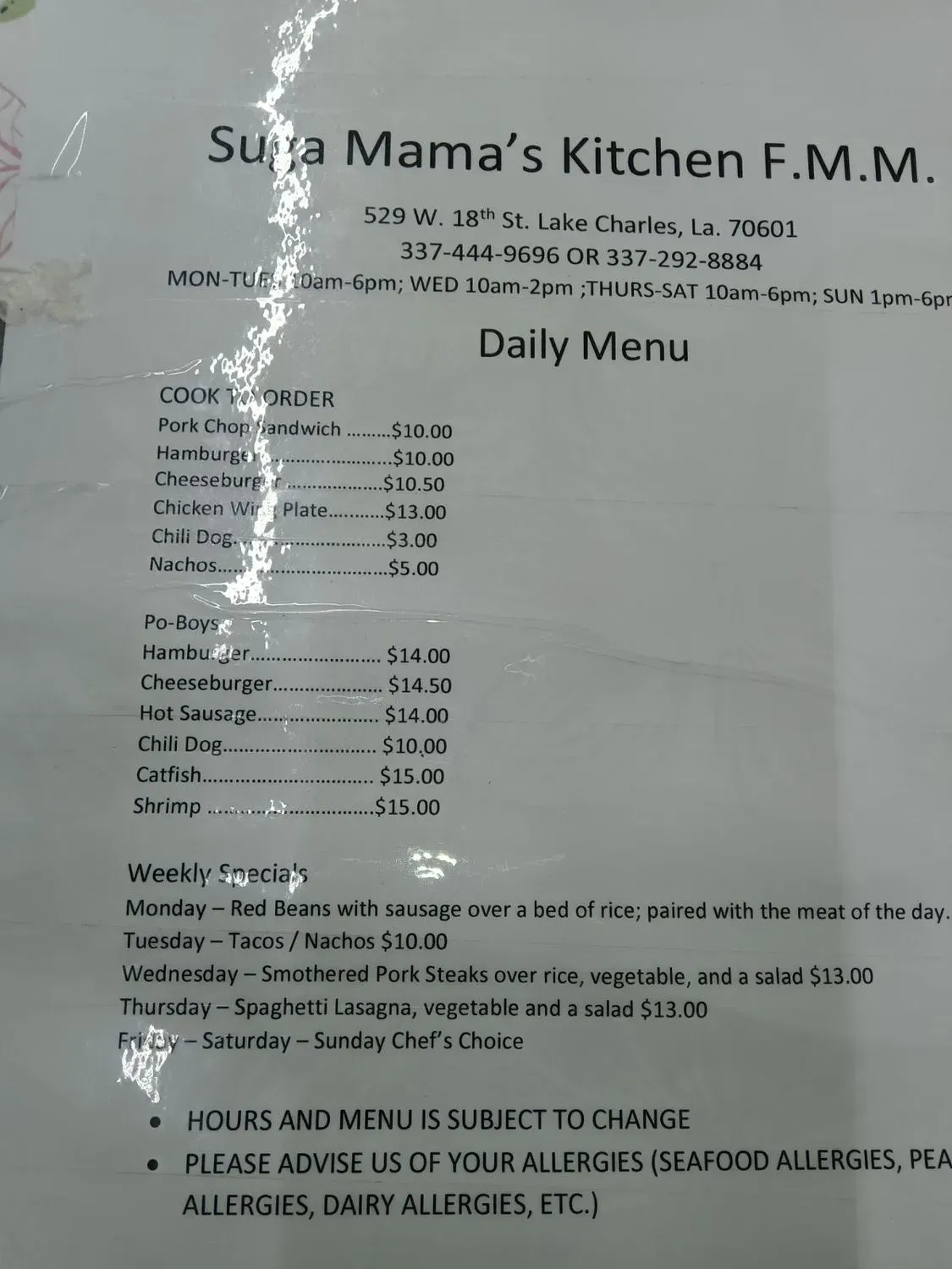 Menu 1