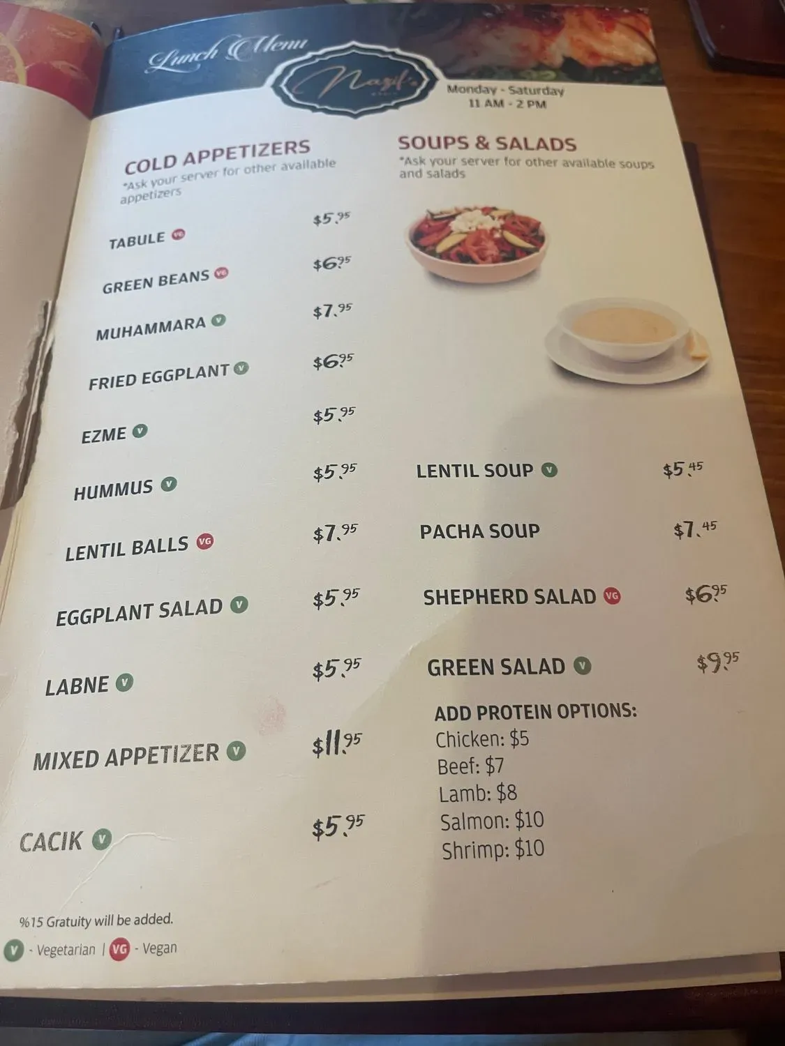 Menu 6