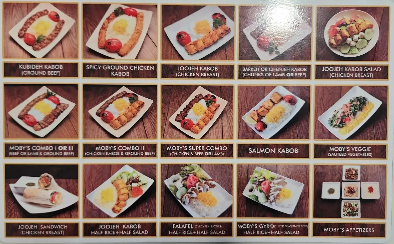 Moby Dick House of Kabob Menu - Updated October 2025