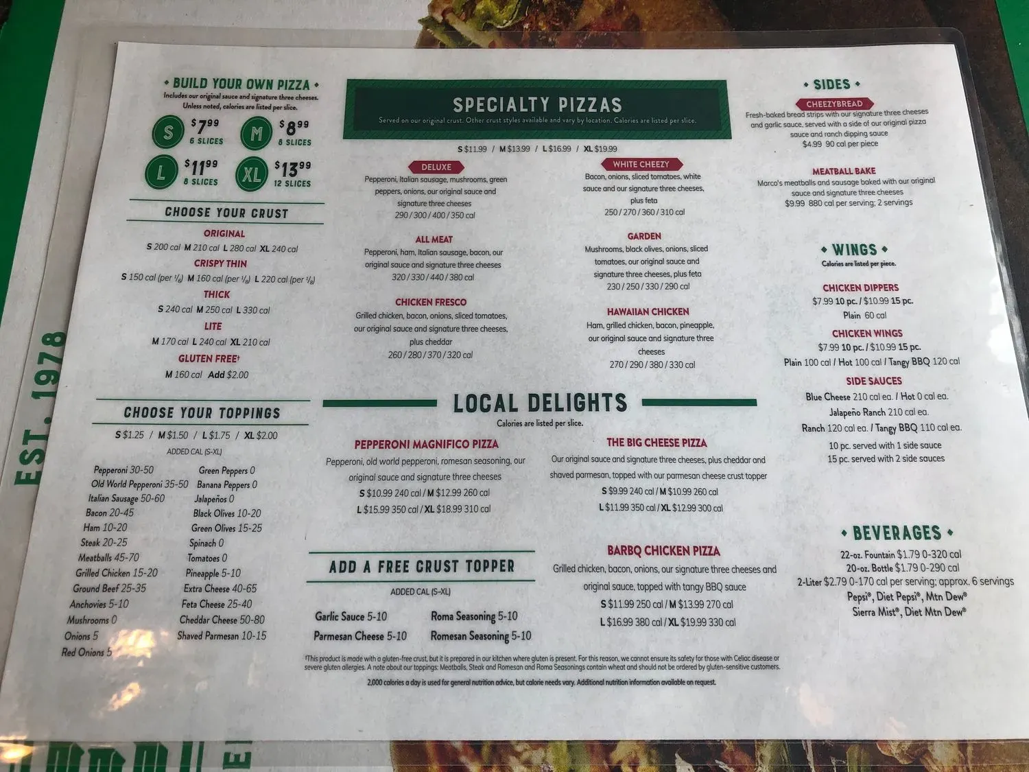 Menu 4