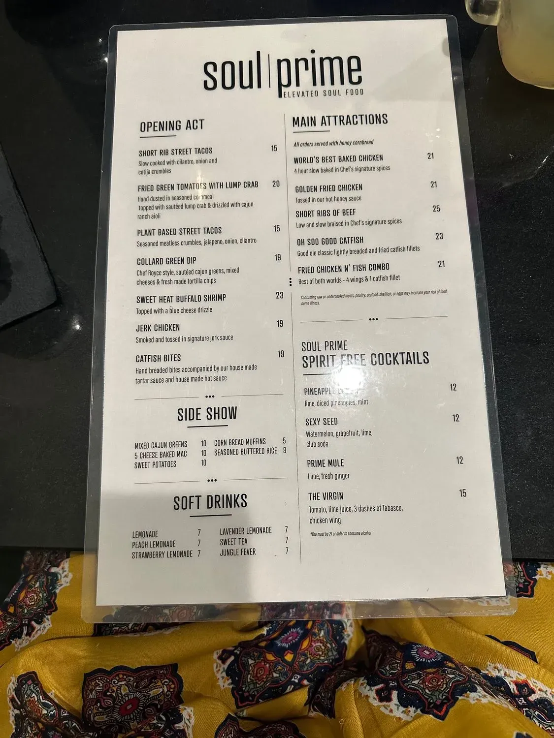 Menu 5