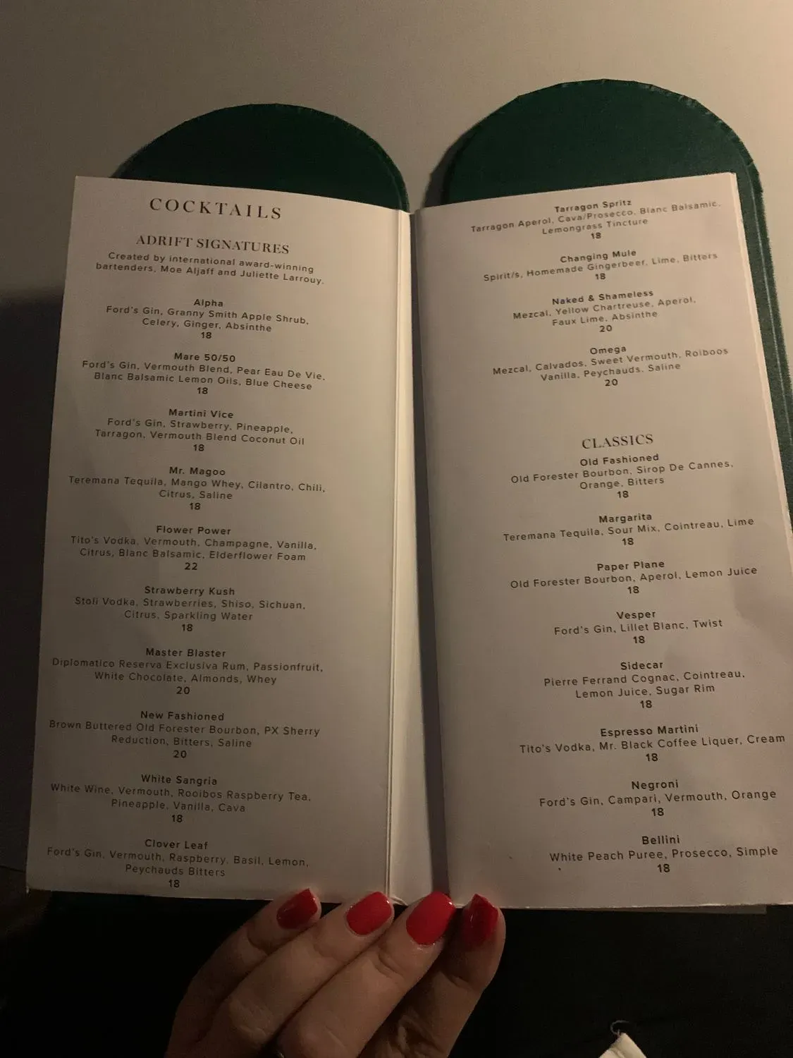 Menu 5