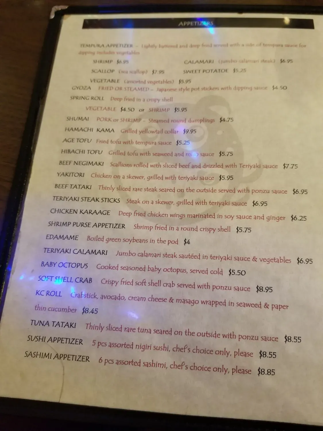 Menu 4