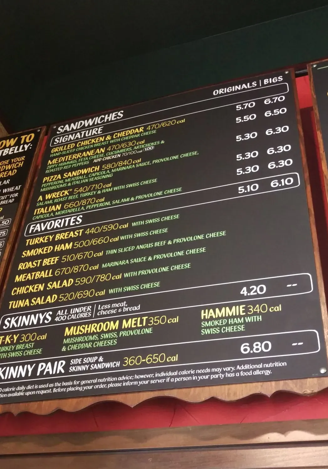 Menu 5