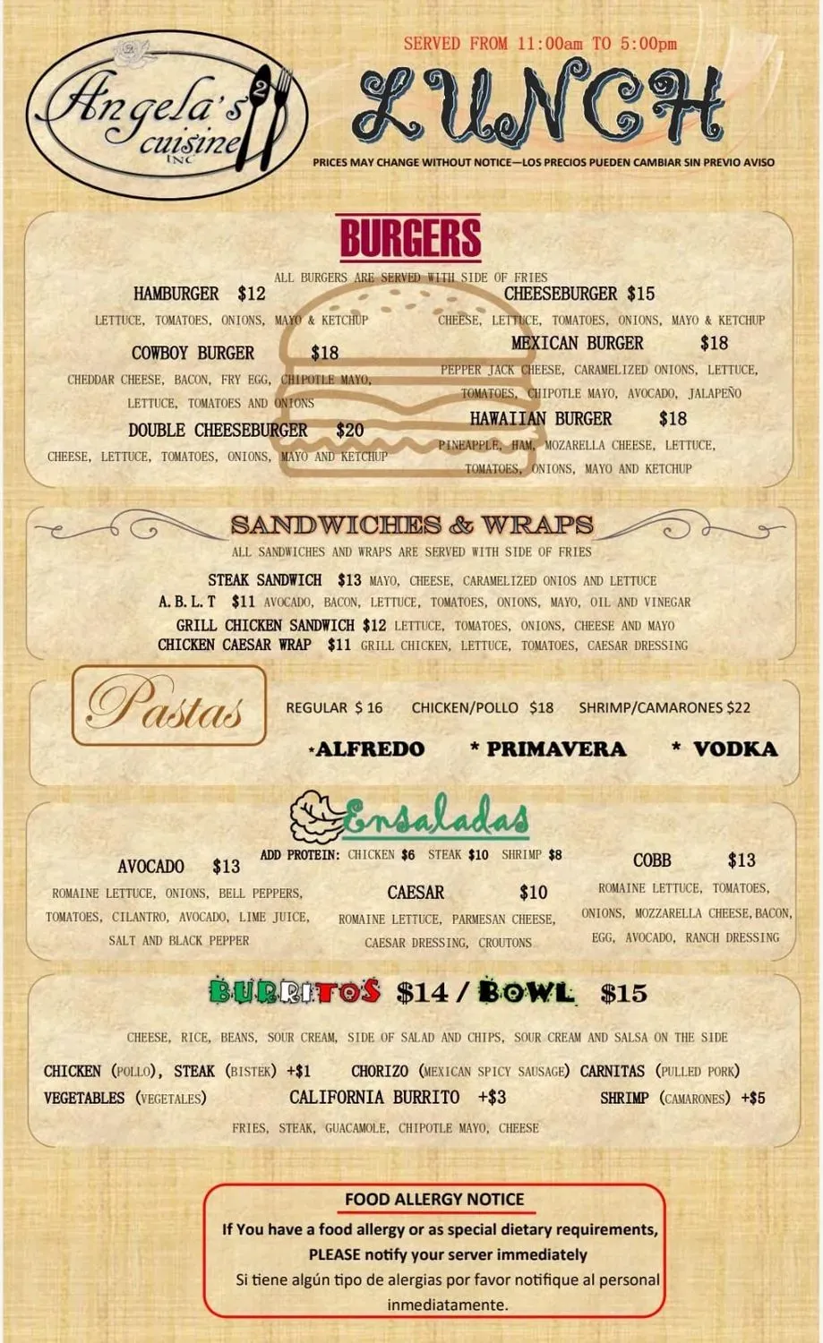 Menu 2