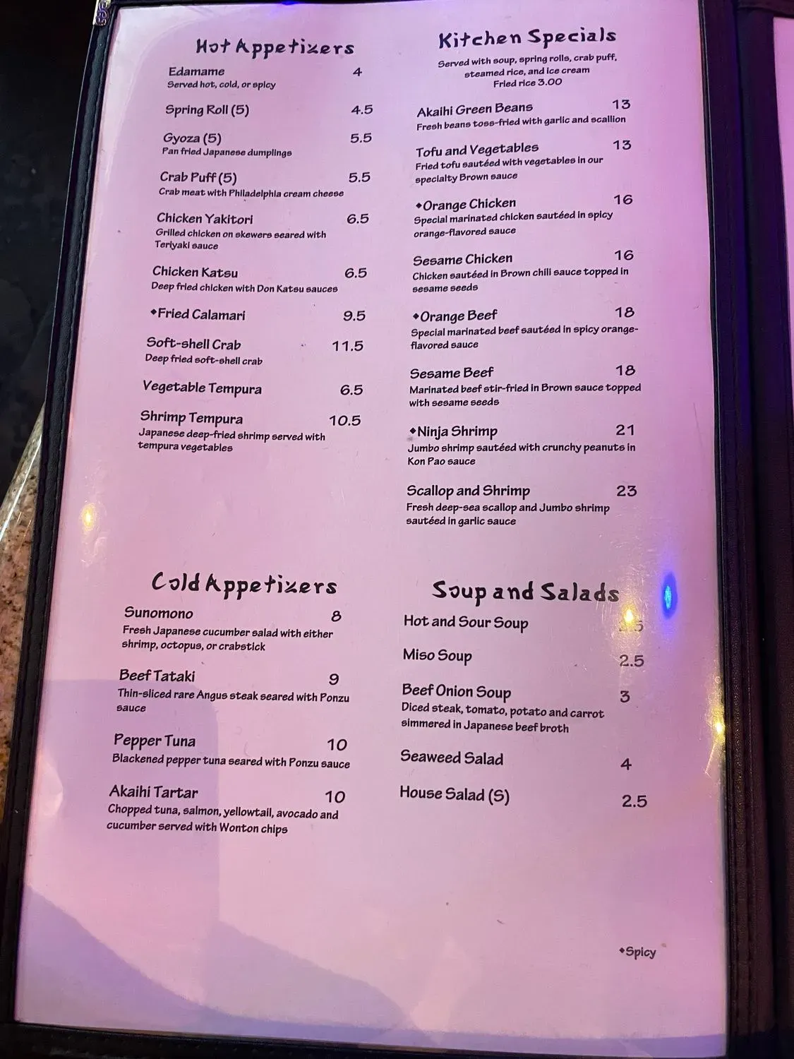 Menu 2