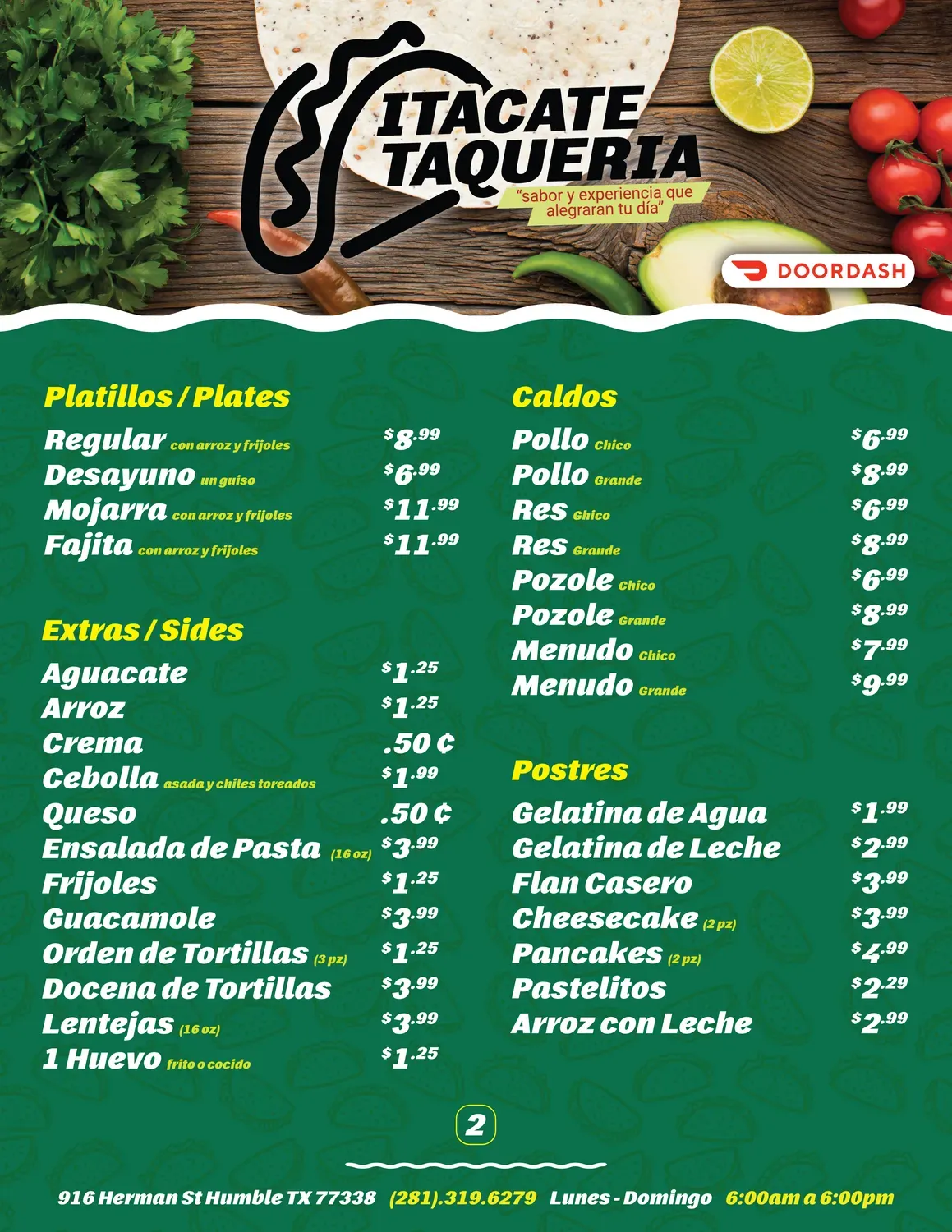 Menu 2