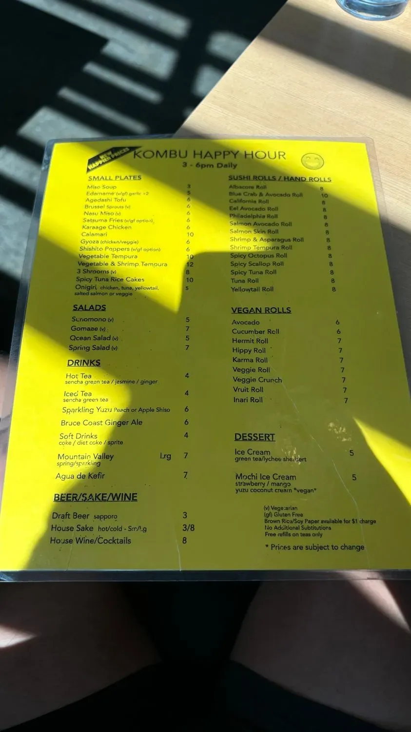 Menu 6