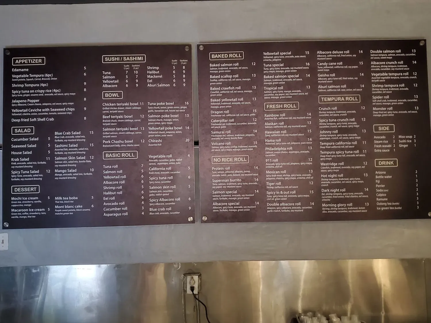 Menu 5