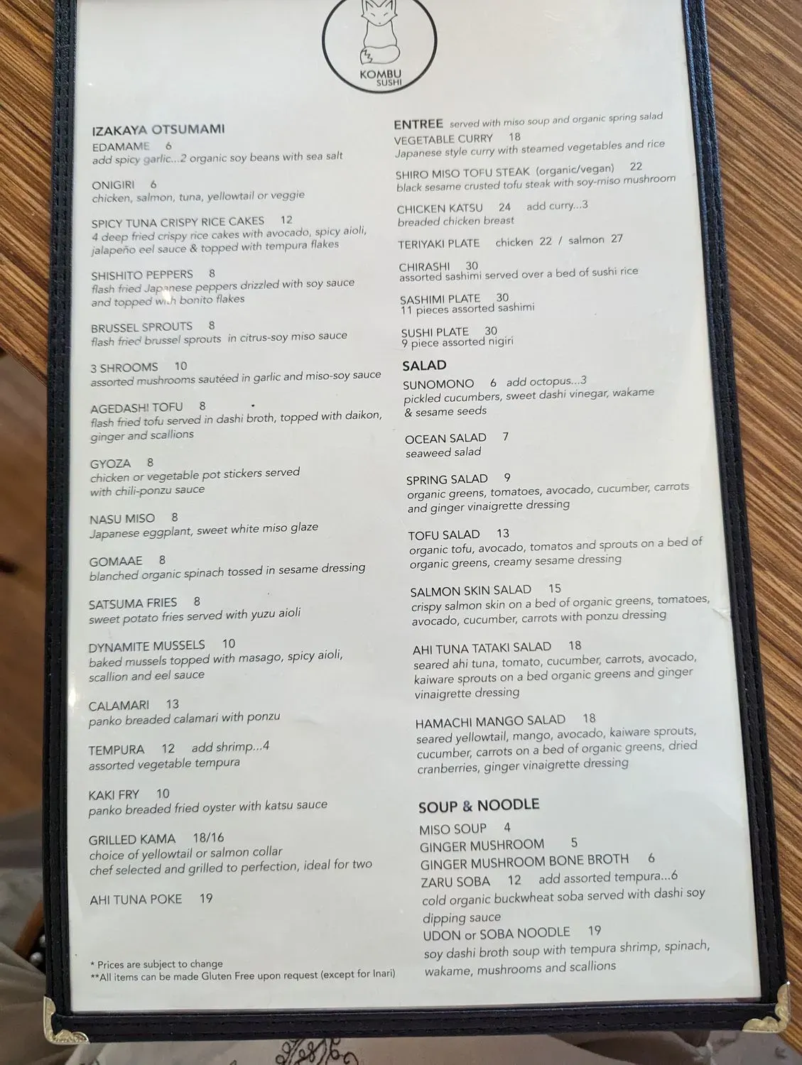 Menu 1