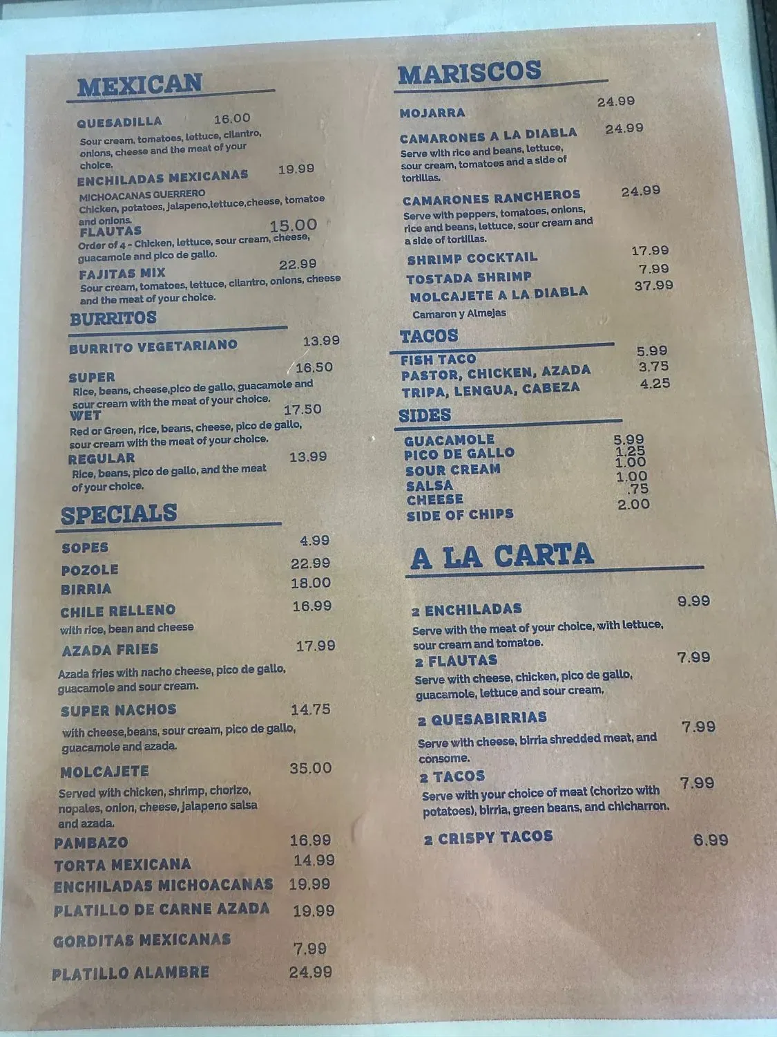 Menu 5