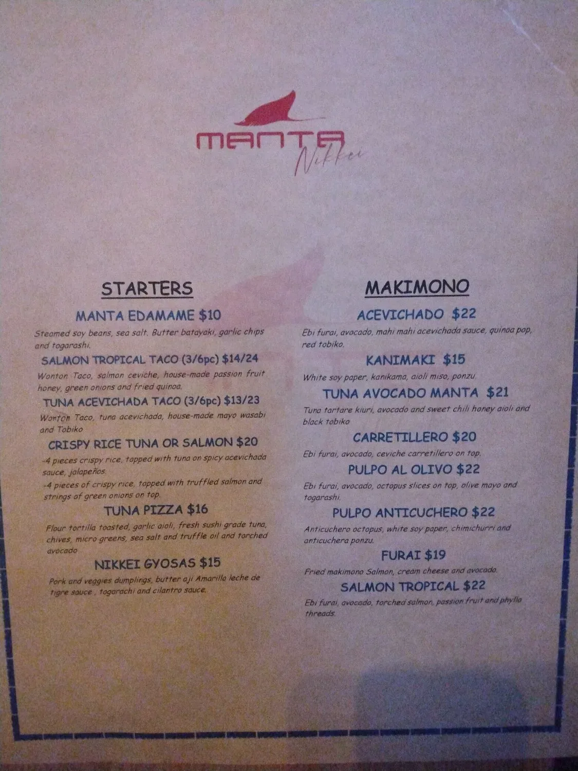 Menu 6